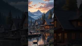 “😍Golden hour at the lakeside feels like a dream 🌿✨ #PeacefulVibes #LakesideSunset”