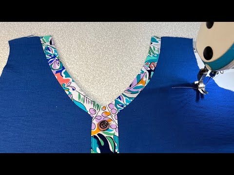 V-neck sewing secrets for a great result\Easy and practical training of the popular V-neck