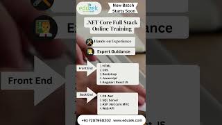 Elevate your tech skills with our .NET Core Full Stack Training!