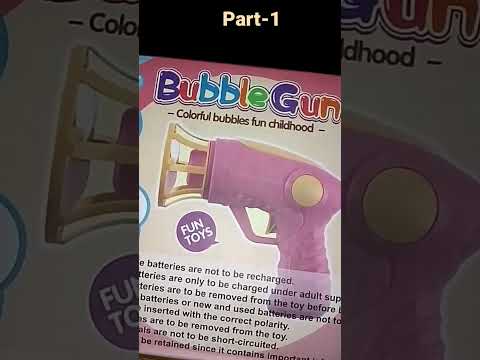 💜BUBBLE GUN //WORKING WITH THE HELP OF BATTERIES ||#bubblegun