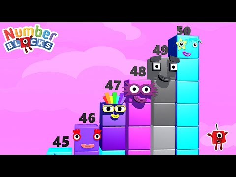 Numberblocks Comparison 1 to 10 20 30 40 50 Numberblocks Standing Tall