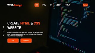 Create HTML CSS Website Design