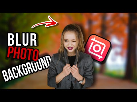 how to blur photo background in inshot. (InShot tutorial)