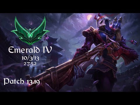 Jhin ADC - NA Emerald IV - Ranked game with live commentary