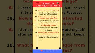 Top HR Interview Questions and Answers | Simple & Best Short Answers |Part 6 |