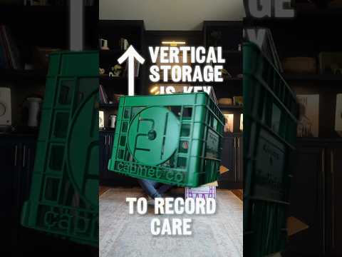 Switching up the storage options in my record room.