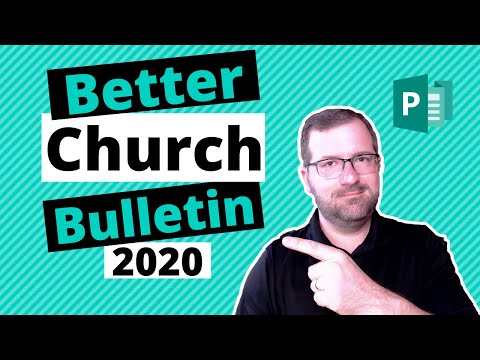 Church Bulletins: How to Create Them Using Microsoft Publisher 2020 |  [FREE TEMPLATE]