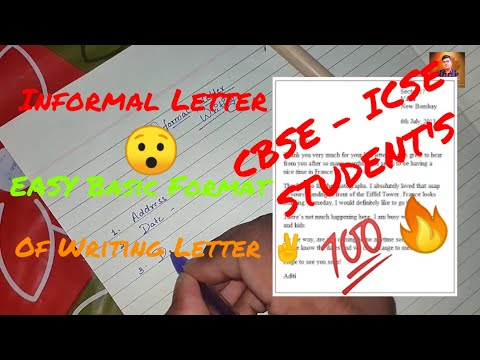Informal Letter | For CBSE - ICSE students || Prashant Sharma