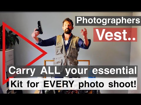 What camera gear will fit in a Domke Photographers Vest Jacket.Thoughts for early April