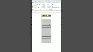 Automatic Bullet In Excel ☑️😲#excelshorts #exceldataanalytics #excelformula #exceltips