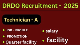 Drdo technician salary 2025|| drdo technician Job profile|| drdo technician promotion 2025