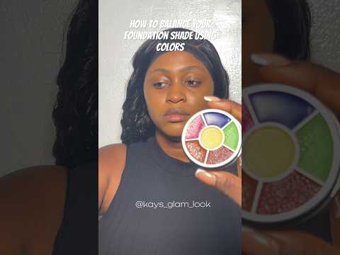 Balancing your foundation shade using colorimetry knowledge. Send a Dm on Instagram #makeuptutorial