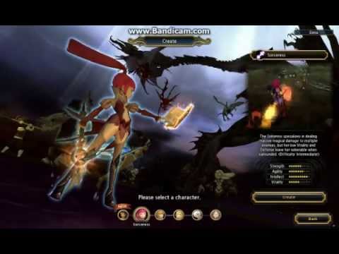 dragon nest new login and character creation