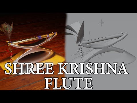 The Best Shree Krishna Flute 3D Animation | Frame Render #3d #3danimation #3drenders #3dmodeling