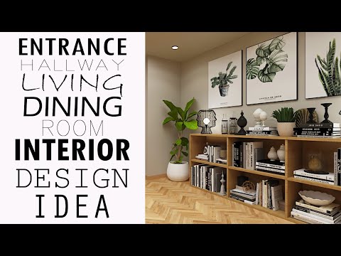 Are you Looking for entrance hallway, living room and dining room interior design ideas?