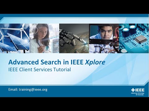 Advanced Search in IEEE Xplore