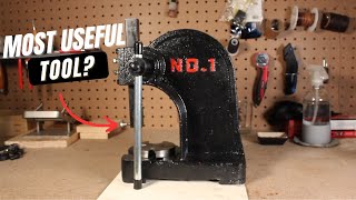 The Tool I Didn’t Know I Needed for Leathercraft (1-Ton Arbor Press Review + Demo)