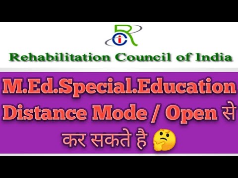 Distance Mode /Open M.Ed.Spl.Ed