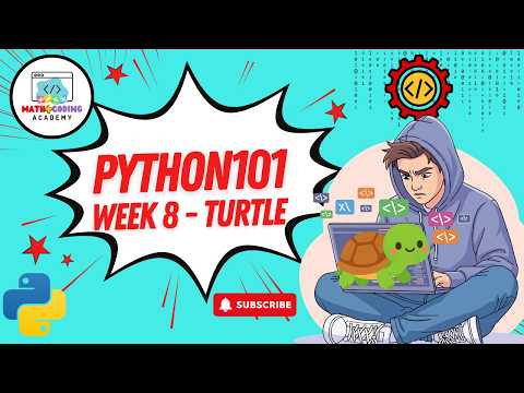 Python101 | Week 8 | Uncle Dewan Teaches Python Turtle 🐢 Draw Shapes & Spirals