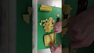 Sweet, juicy, and cut fresh #Pineapple #FreshPrep #KnifeSkills #SimpleIsBetter #KitchenLife