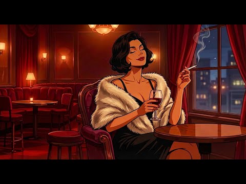 Nostalgic Smoky Vintage Jazz Bar ❄️ – 1940s Retro Winter Jazz Classics