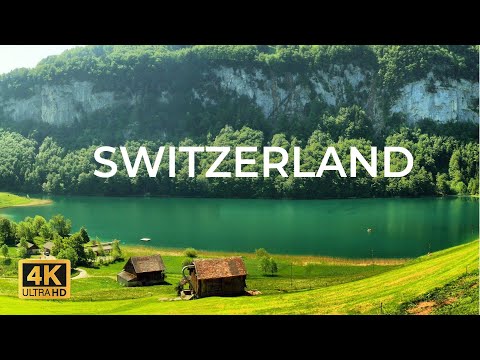 Switzerland 4K - Relaxation Film | Study with Me 2 Hours | Relaxing Music With Stunning Nature