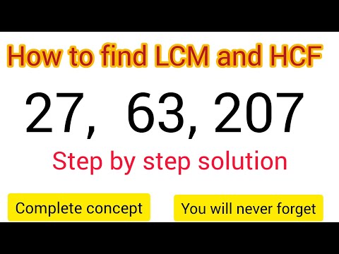 How do you find tha LCM and HCF of 3 numbers|Don't Memorise|Clear Concept