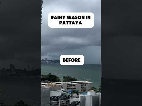 Rainy season in Pattaya Thailand… Ain’t all that bad😊😁