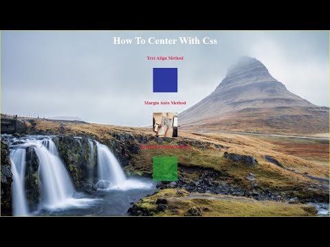 How to center a div  ,  image text ,  with html and css  Tutorial for Beginners