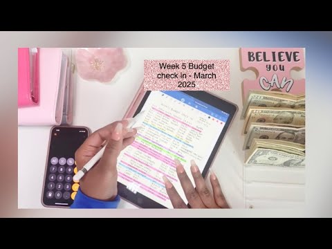 Weekly Budget Check-in: #5 of March #cashenvelopesystem #cashbudgetingsystem