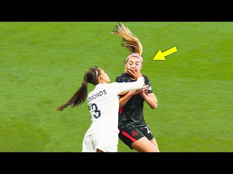 Brutal Fouls & Dirty Plays in Women's Football