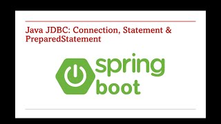 86. Java JDBC Connection, Statement & PreparedStatement
