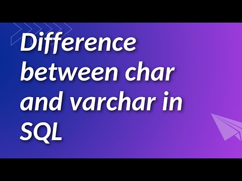 DIFFERENCE  BETWEEN CHAR AND VARCHAR  in SQL || SQL INTERVIEW QUESTION