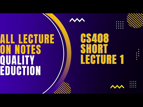 Cs408 Short Lecture ||HCI (Human Computer Interaction) Lecture No 1 with notes||HCI in Urdu