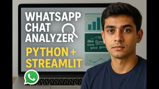 WhatsApp Chat Analyzer |  ML Project | Python, Streamlit | #datascience #machinelearning