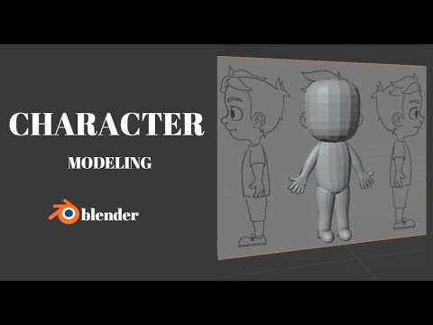 Make a character with skin modifier (Blender tutorial)