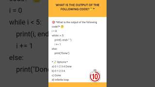 pyquiz 4 #python #codepuzzle #learnpython #programming #shorts