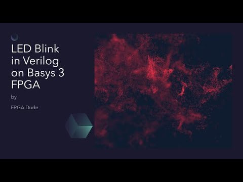 LED Blink BASYS3 using Verilog in Vivado