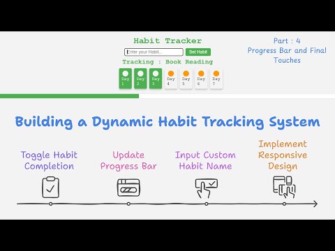 Interactive Habit Tracker : Progress Bar and Final Touches