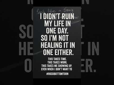 #rockbottomtorn #hopecore #soberlife #recoveryispossible #mentalhealthmatters #healing