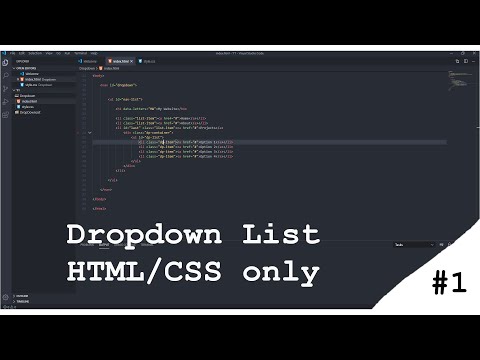 How to make a dropdown menu || HTML/CSS