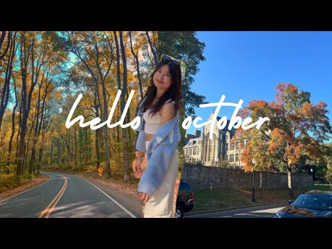 hello october 🍂☕️ | road trip to virginia, chilling with family, fall reset & cozy vibes