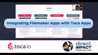 Integrating Filemaker Apps with Toca Apps - DIS WEBINAR