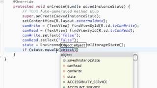 Android Application Development   104   External Storage State