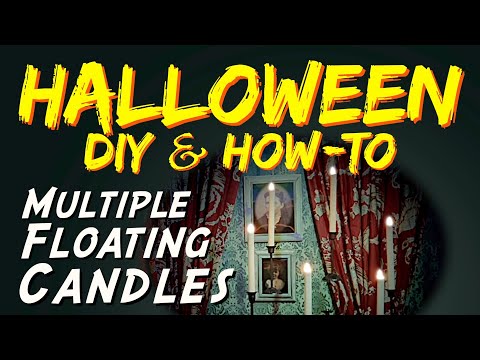 Multiple Floating Candles | Animated DIY HALLOWEEN Prop HOW-TO Video