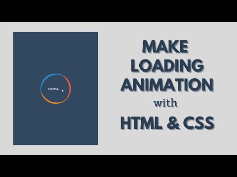 How to Make  Loading Animation Using Only HTML & CSS | Citrine Academy