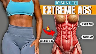 EXTREME FLAT ABS In Just 10 Min A Day | Wish I Did This Sooner😬| No Equipment #Day11