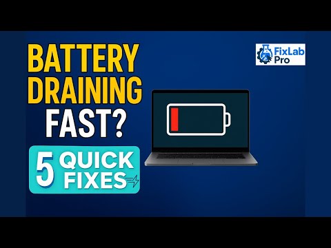 Laptop Battery Draining Fast? 5 Proven Fixes to Improve Battery Life (Windows 10/11)