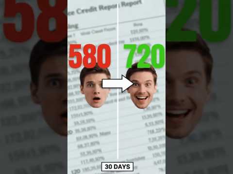 I Raised My Credit Score 100+ Points in 30 Days! #shorts #personalfinance  #money