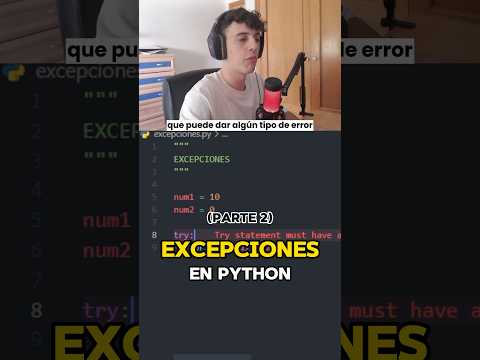 Excepciones - Parte 2 #python #shorts